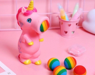 Pink Popper Unicorn Toy