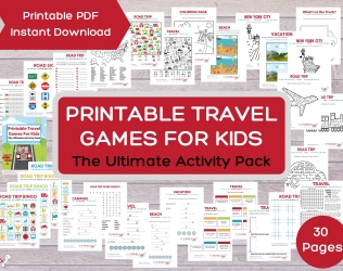 Printable Travel Games for...