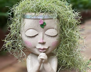 Unique Face Flower Pot Head