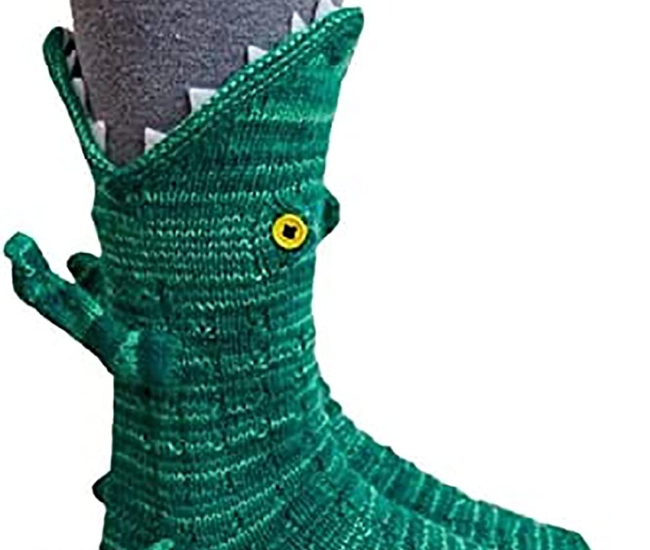 Crocodile Shaped Socks