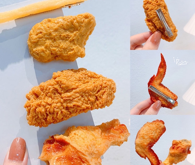 Fried Chicken Hair Pins