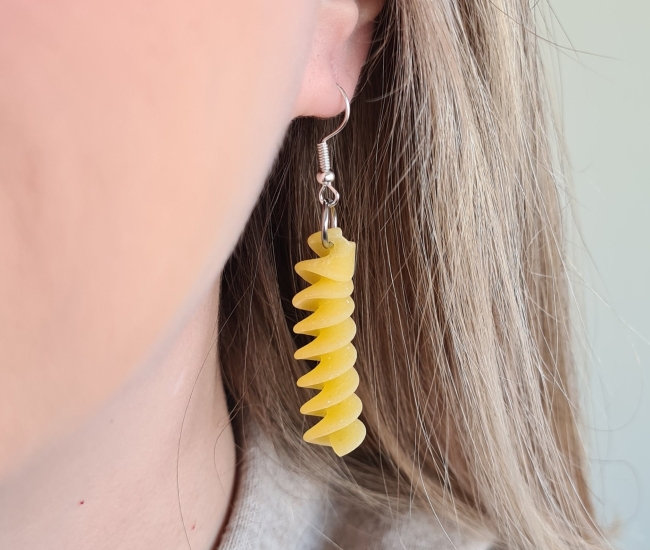 Fusilli Pasta Earrings