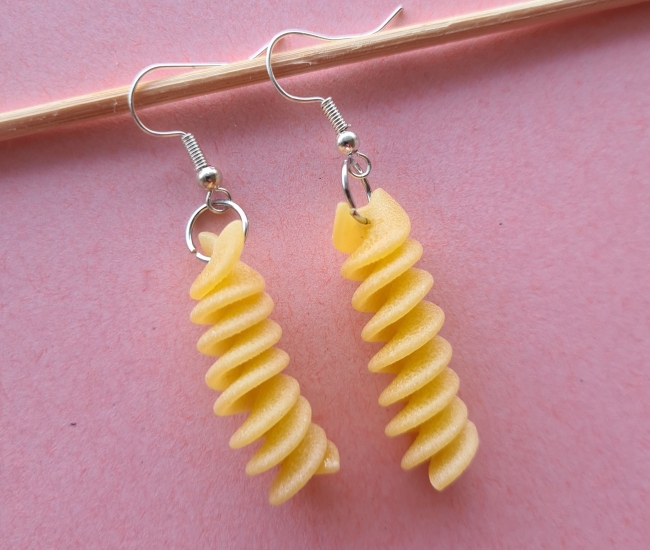 Fusilli Pasta Earrings