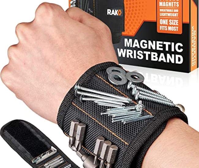 Magnetic Wrist Band for Holding Screws