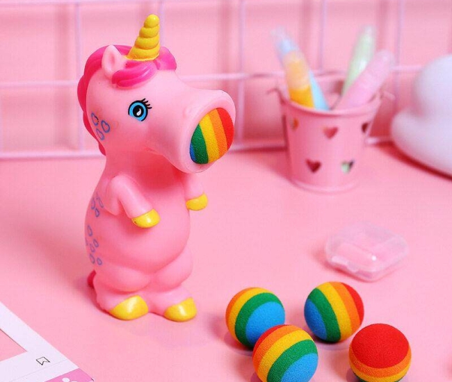 Pink Popper Unicorn Toy