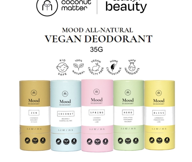 SocietyA Beauty | Coconut Matter Mood Natural Deodorants