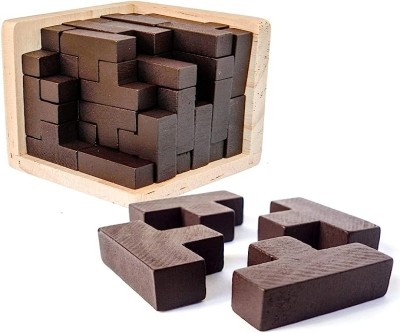 3D Wooden Brain Teaser Puz...