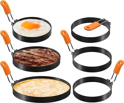 6 Pcs Professional Egg & Pancake Ring Set