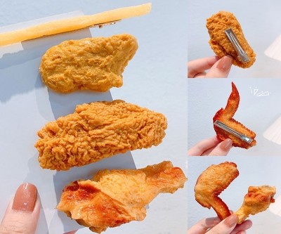 Fried Chicken Hair Pins